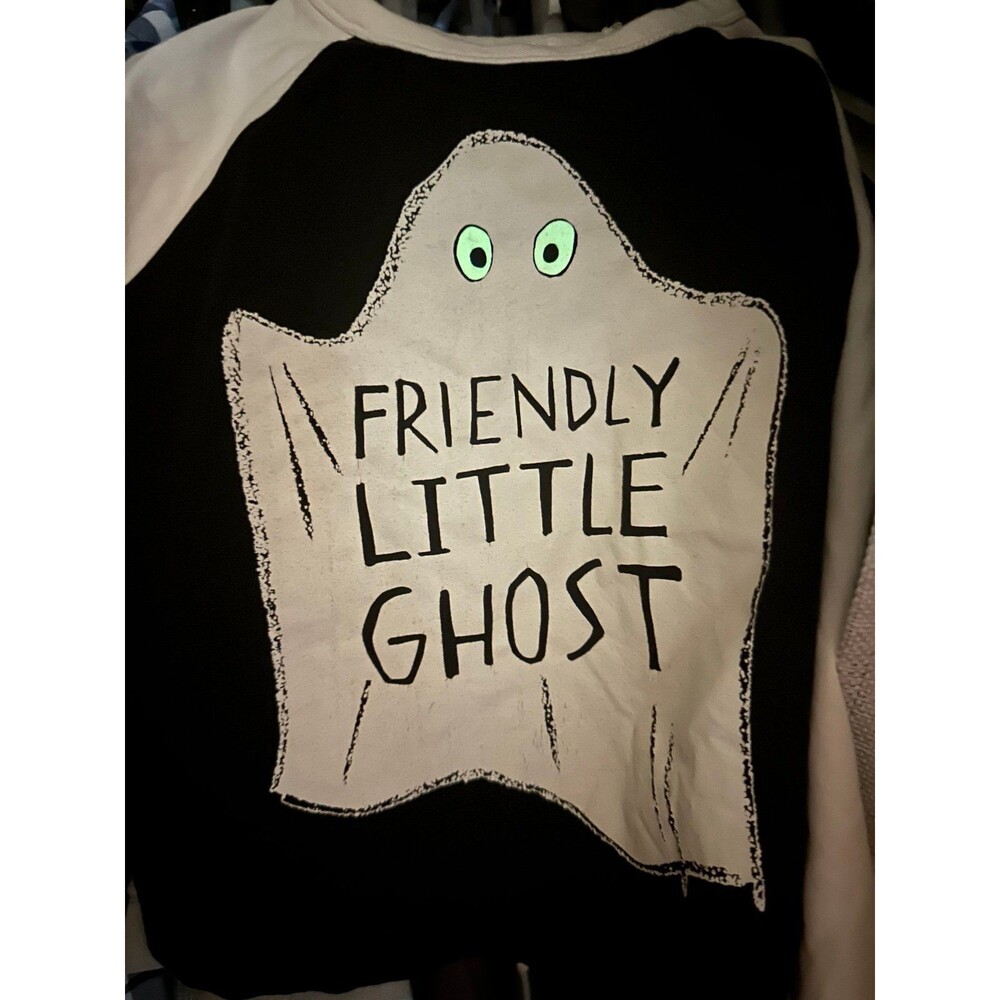 Friendly little ghost Gymboree 3t long sleeve black T-shirt